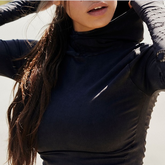 🌺Free people NWOT good karma l/s hoodie - Picture 3 of 9